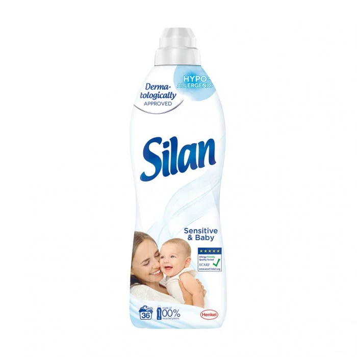 Кондиціонер для білизни Silan Sensitive & Baby дитячий, 36 цикли прання, 900 мл
